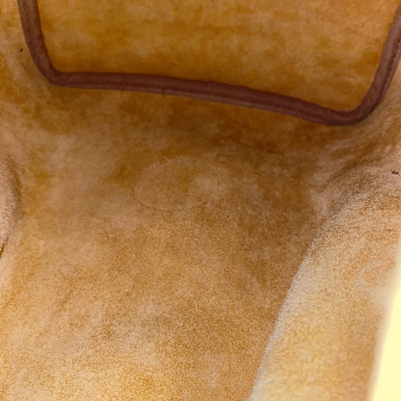 Gorgeous Vintage Dooney & Bourke Large Palomino Yellow Drawstring Bag New Tags ! - Picture 8 of 15